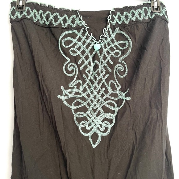 Poupette St Barth Black Embroidered Strapless Romper Size 1 - Picture 3 of 7